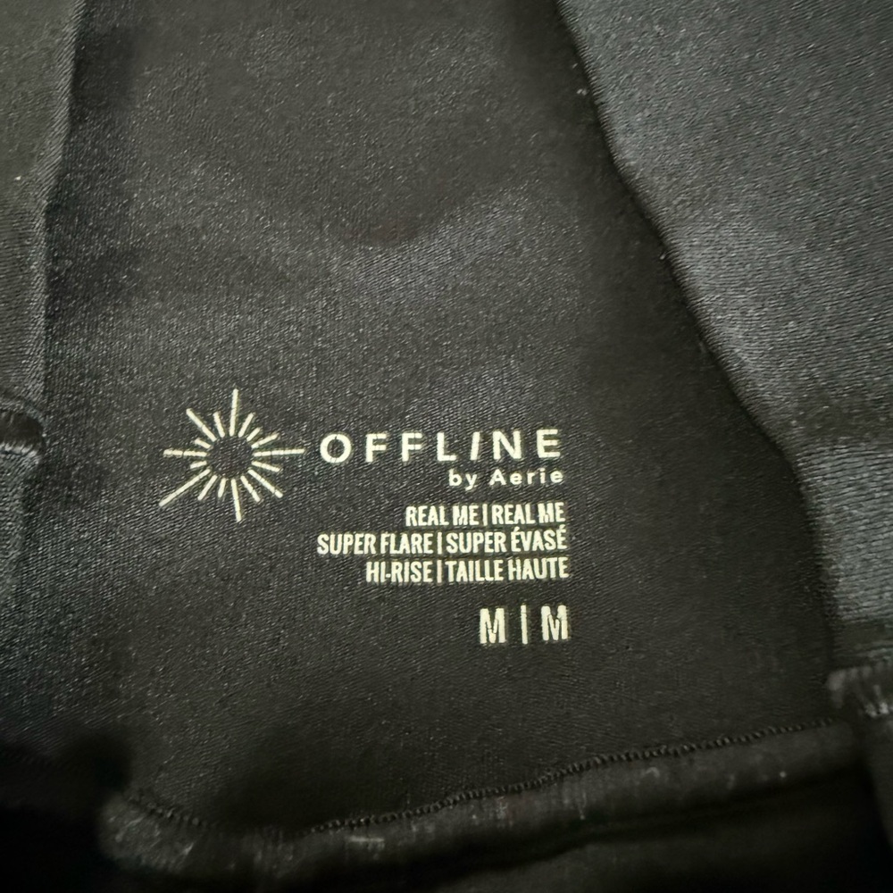 Flare Aerie Black Performance Leggings - Picture 4 of 5